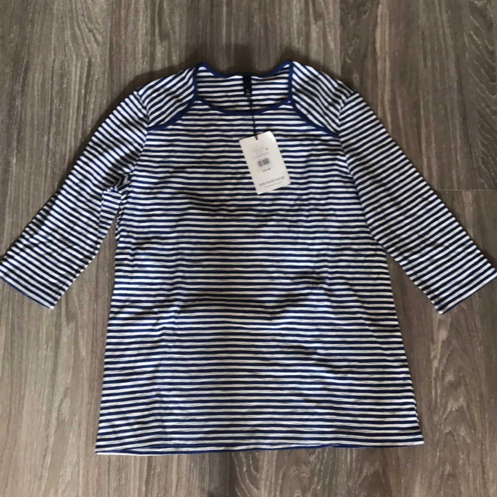 Whowhatwear striped tee